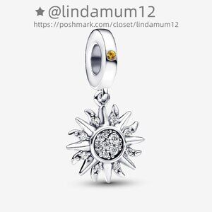 Pandora Sparkling Sun Dangle Charm